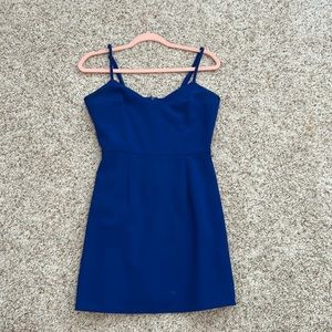 French Connection blue mini dress.